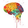 Colorful Brain Art paint by numbers