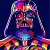 Colorful Darth Vader paint by numbers