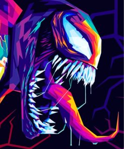Colorful Venom paint by numbers
