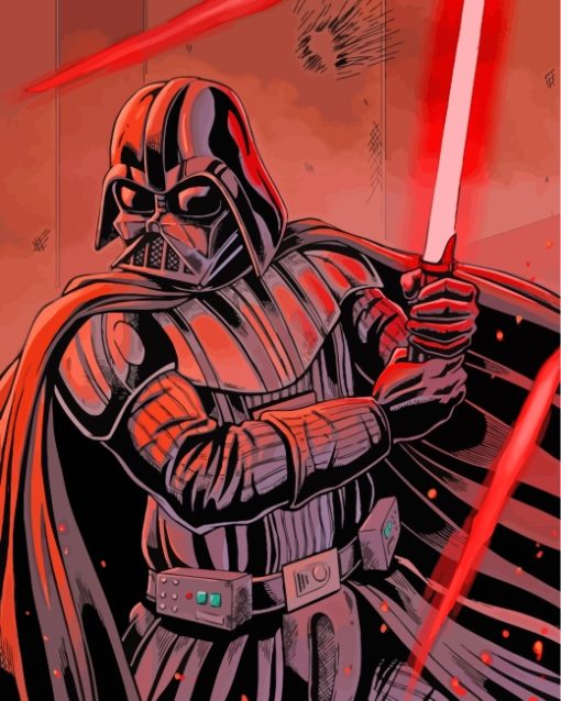 Darth Vader Art paint by numbers