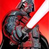 Darth Vader Star Wars paint by numbers