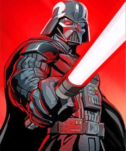 Darth Vader Star Wars paint by numbers
