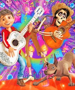 Disney Coco Movie paint by numbers