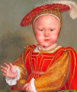 Edward VI As A Child By Holbein paint by numbers