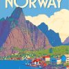 Europe Norway Poster paint by numbers