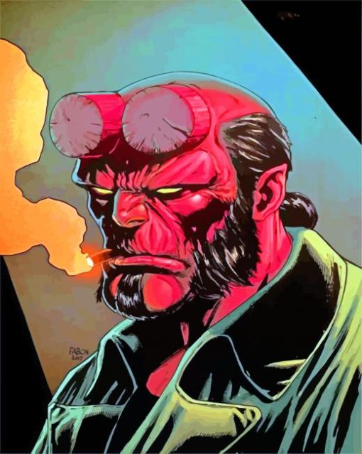 Hellboy paint by numbers