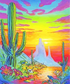 Hippie Desert Art Paint by numbers