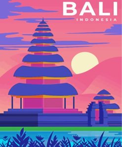 Indonesia Bali Poster paint by numbers
