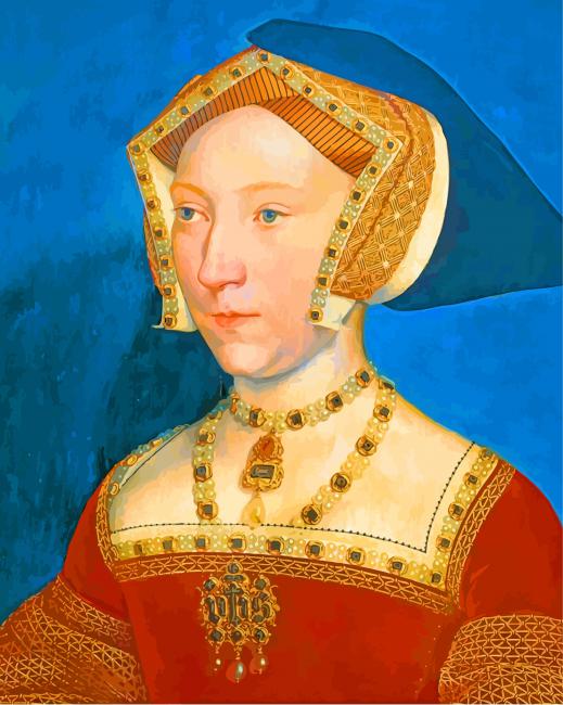 Jane Seymour Queen Of England paint by numbers