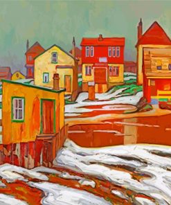 January Thaw Edge Of Town paint by numbers