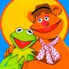 Kermit And Fozzie paint by numbers