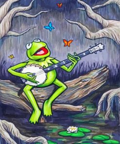 Kermit Singing paint by numbers