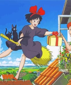 Kikis Delivery Service Anime paint by numbers