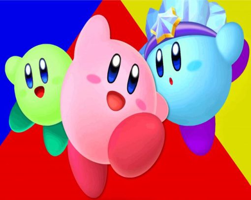Kirby Fighters paint by numbers
