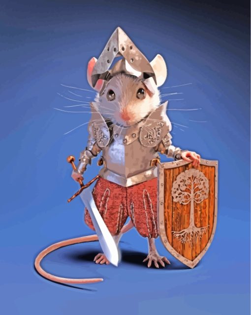 Knight Mouse paint by numbers