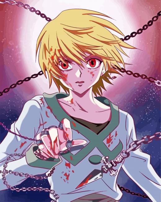 Aesthetic Kurapika Anime Paint By Number Modern Paint By Numbers