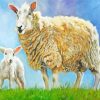 Lamb And Mother Sheep paint by numbers