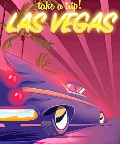Las Vegas Poster paint by numbers
