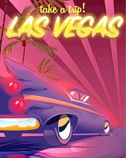 Las Vegas Poster paint by numbers