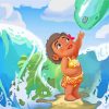 Little Moana paint by numbers