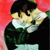 Lover In Pink Marc Chagall paint by numbers