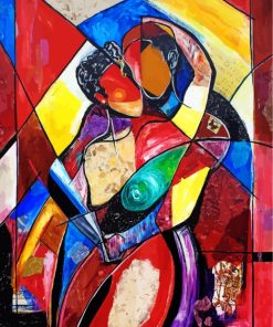 Lovers Cubism Art paint by numbers