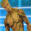 Marvel Groot In Guardians Of The Galaxy Tree paint by numbers