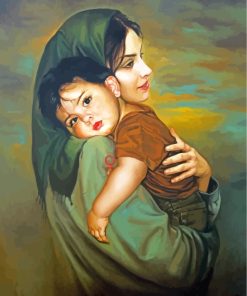 Mother And Child paint by numbers