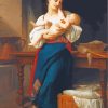 Mother And Child William Adolph paint by numbers