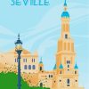 Seville Spain Poster paint by numbers