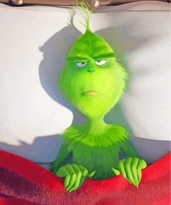 Sleepy Grinch paint by numbers