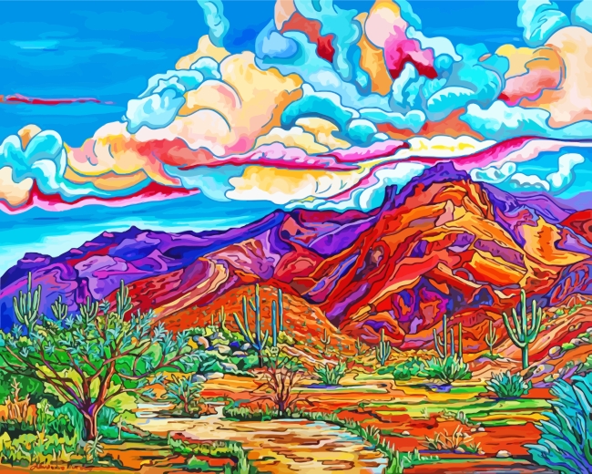 Vintage Paint By Number Kit Adult, Diy Desert Landscape Painting Easy  Beginner Acrylic Kit, Southwestern Wall Art, Home Decor Gift - Yahoo  Shopping