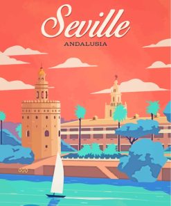 Spain Seville City paint by numbers