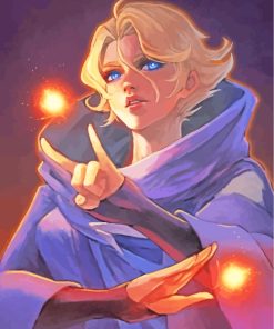 Sypha Belnades Castlevania paint by numbers