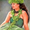 Aesthetic Hawaiian Woman paint by numbers