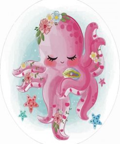 Baby Cute Octopus paint by numbers