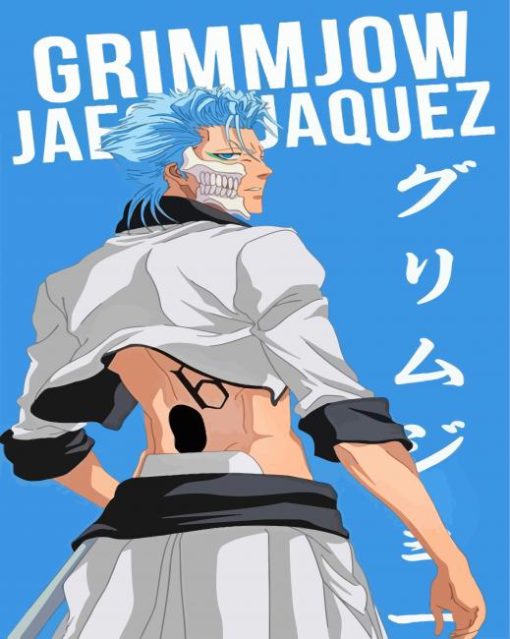 Grimmjow Jaegerjaquez Bleach Anime paint by numbers