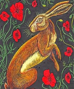 Brown Hare paint by numbers