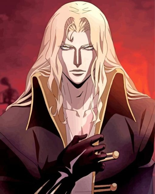 Alucard Castlevania paint by numbers