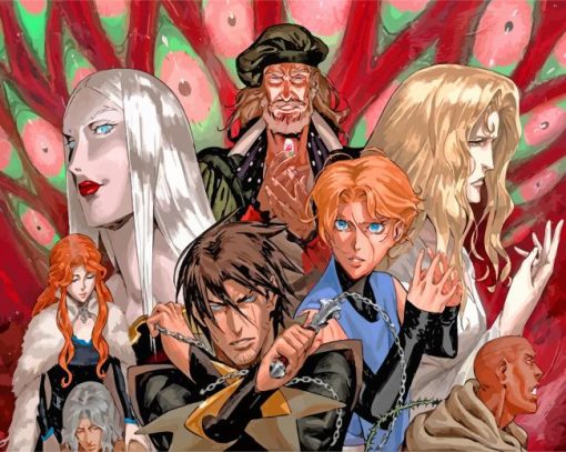 Castlevania Characters paint by numbers