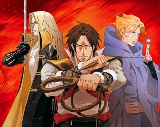 Castlevania Japanese Anime paint by numbers