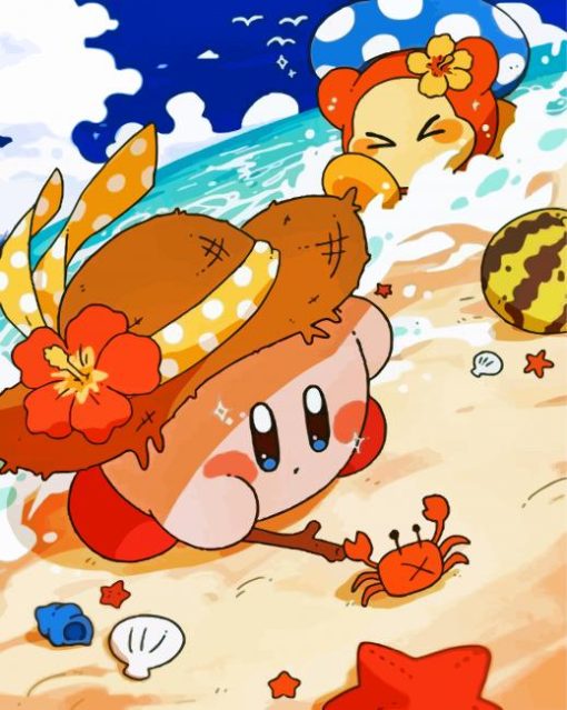 Cute Kirby Game paint by numbers