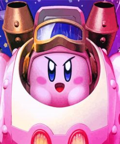 Cute Kirby paint by numbers