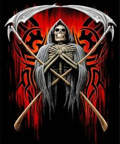 Grim Reaper paint by numbers