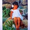 Hawaiian Girl With White Dress paint by numbers
