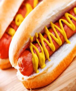 Tasty Hotdog paint by numbers