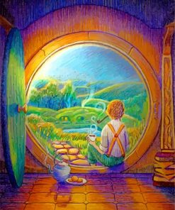 Lonely Hobbit paint by numbers
