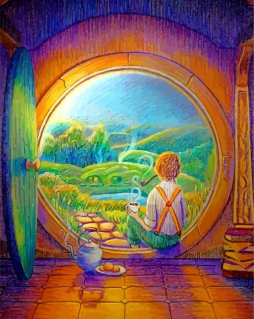 Lonely Hobbit paint by numbers