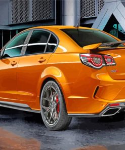 Orange Holden paint by numbers