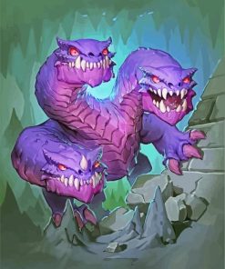 Purple Hydra paint by numbers